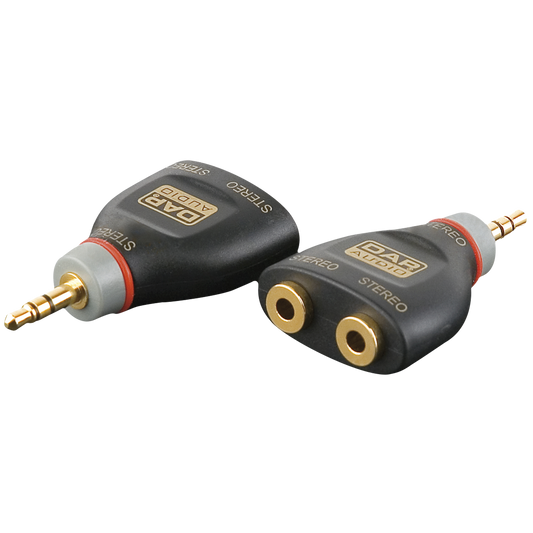 XGA15 – adapter miniteleplugg stereo till 2 × minitelejack