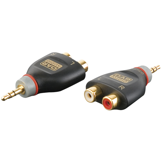 Adapter miniteleplugg stereo till 2 × RCA hona