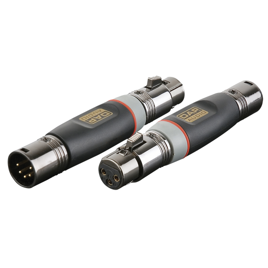 Adapter XLR 5-polig hane till XLR 3-polig hona
