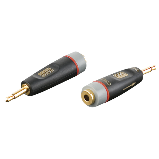 Adapter miniteleplugg mono till minitelejack, inkl. 2 × 10 kΩ-motstånd