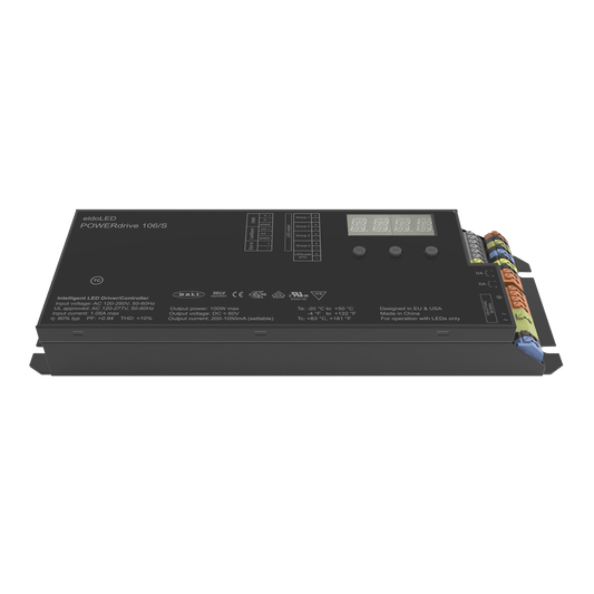 POWERdrive AC 100 W LED-drivare med konstant ström, DMX/DALI, 1 kanal