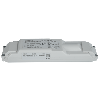 SOLOdrive 20 W dimbar LED-drivare med DALI-2, dim-to-dark