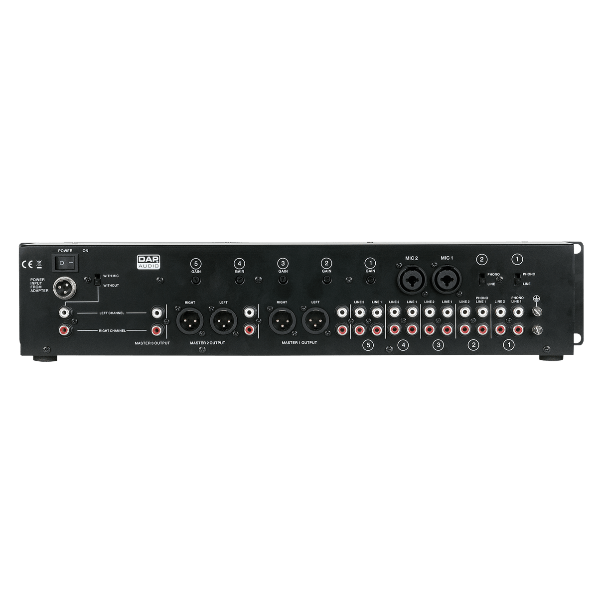 IMIX-7.1 installationsmixer, 2U