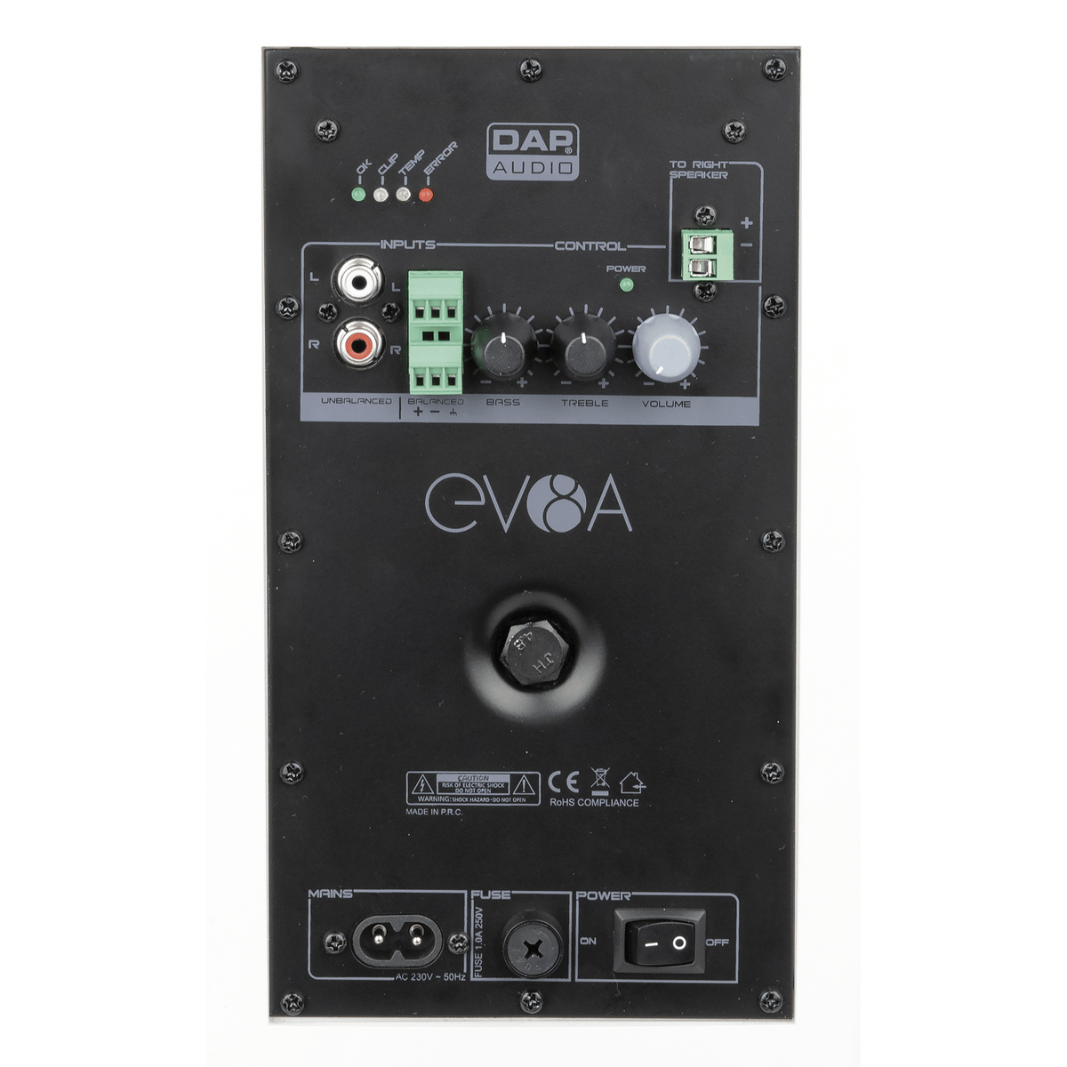 EVO 8A aktiva installationshögtalare, 80 W, svart, 2-pack