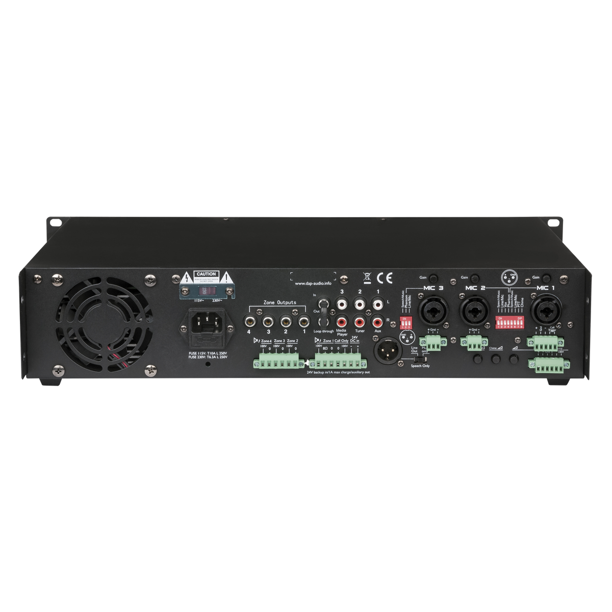 ZA-7250 zonförstärkare 100 V, 250 W