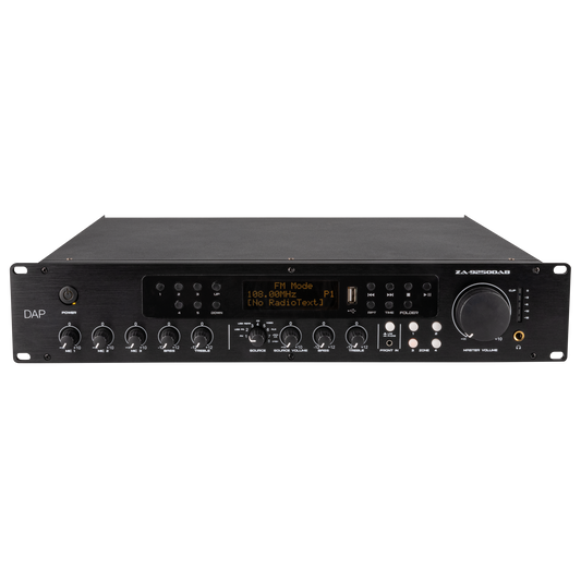 ZA-9250DAB zonförstärkare 100 V, 250 W, med DAB+