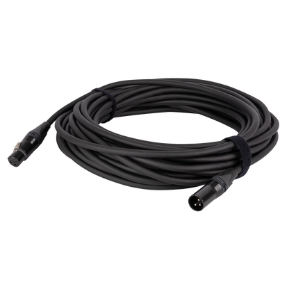 DMX/AES-EBU-kabel XLR 3-polig hane till XLR 3-polig hona, Neutrik NC3-BAG, 15 m
