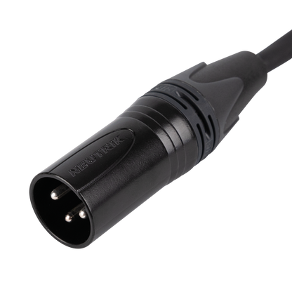 DMX/AES-EBU-kabel XLR 3-polig hane till XLR 3-polig hona, Neutrik NC3-BAG, 15 m