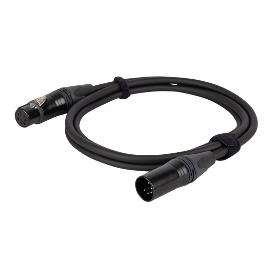 Quad DMX/AES-EBU-kabel, Neutrik NC5-BAG, 1,5 m