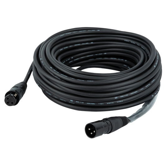 DMX/AES-EBU-kabel XLR 3-polig hane till XLR 3-polig hona, Rean RCX3, IP65, 15 m
