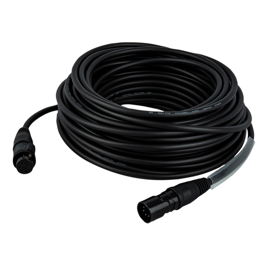 DMX/AES-EBU-kabel XLR 5-polig hane till XLR 5-polig hona, Rean RCX5, IP65, 15 m