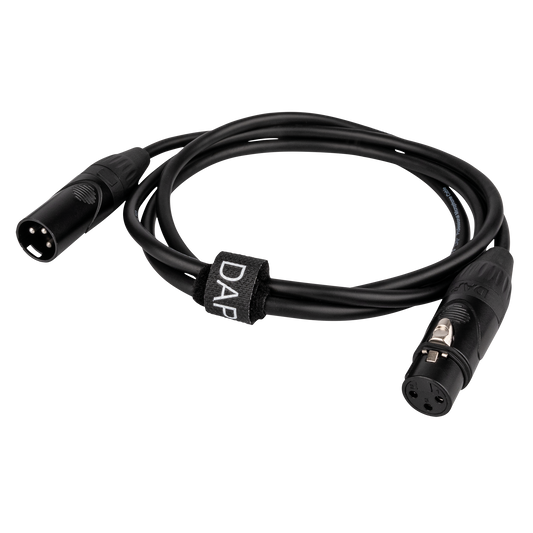 Mikrofonkabel balanserad XLR 3-polig hane till hona, X-typ, 1,5 m