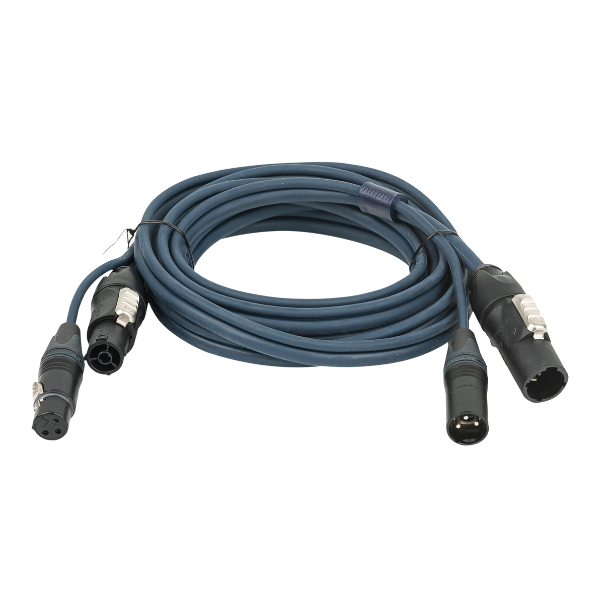 Hybridkabel powerCON TRUE1 och XLR 3-polig, DMX/ström, 1,5 m