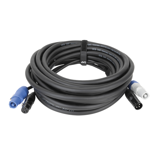 Hybridkabel Power Pro och XLR 3-polig, DMX/ström, 15 m