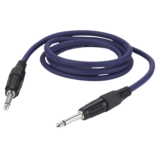 Högtalarkabel teleplugg mono till teleplugg mono, 2 × 1,5 mm², 1,5 m