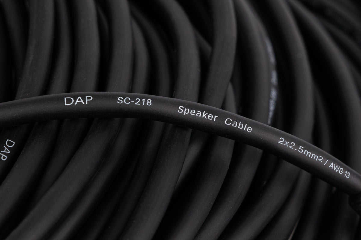 Högtalarkabel speakON NL2 till speakON NL2, 2 × 2,5 mm², Neutrik, 15 m