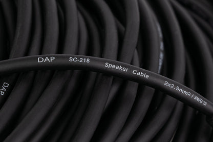 Högtalarkabel speakON NL2 till speakON NL2, 2 × 2,5 mm², Neutrik, 15 m