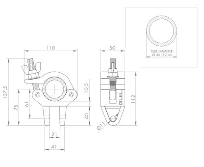 Stabiliserings- och ledkopplingar ABZ för rör Ø 45–52 mm