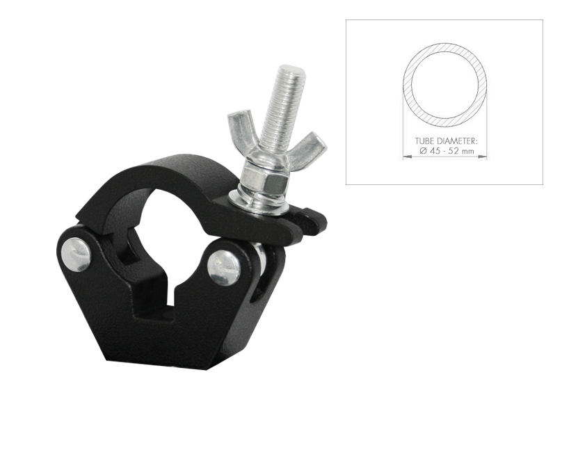 Aluminiumkopplingar ABZ, 30 mm bredd, för rör Ø 45–52 mm (WLL 100–500 kg)