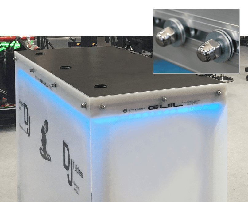 Fästen FLD för kjolar och LED-moduler