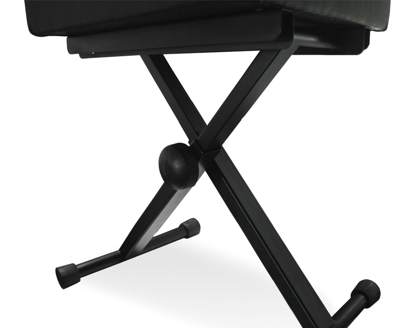 Pianopall BQ med klädsel i konstläder och 5 höjdlägen