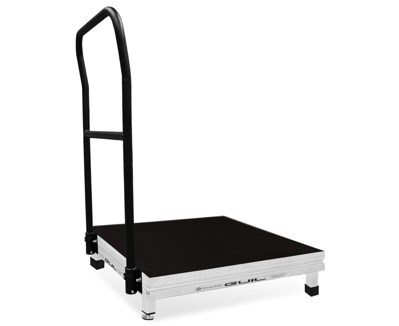 Dirigentpodium i aluminium med ledstång TMD-09 till TMD-12