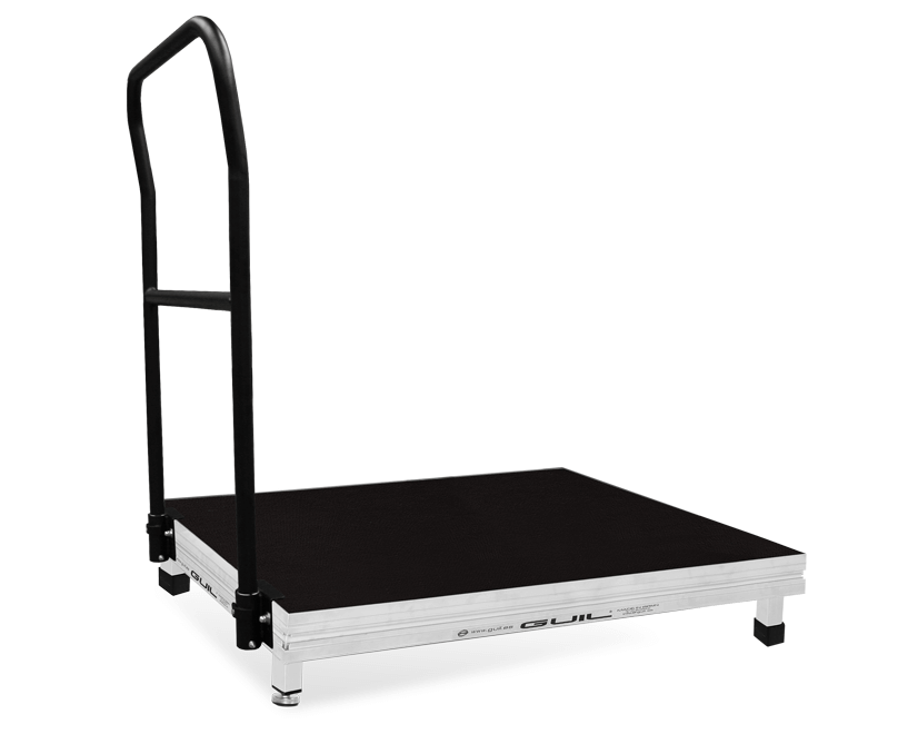 Dirigentpodium i aluminium med ledstång TMD-09 till TMD-12