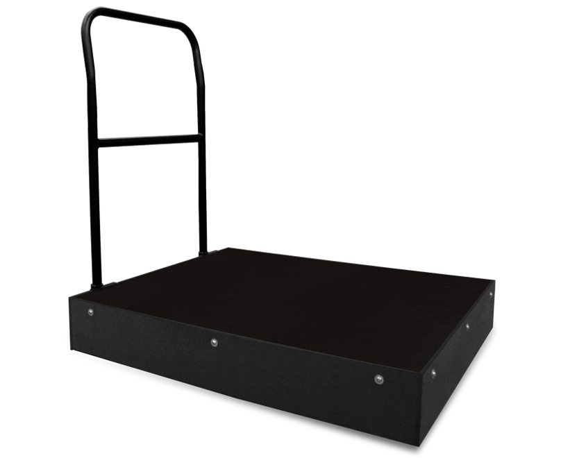 Dirigentpodium i aluminium med ledstång TMD-09 till TMD-12