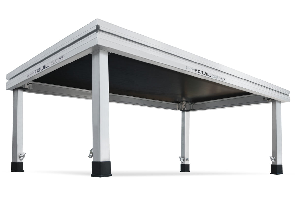 Aluminiumpodium TM440 – 1 200 kg/m² med björkplywood