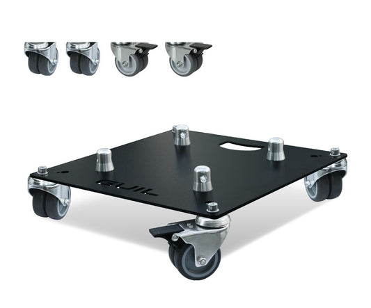 Hjulsats SRD-01 för truss-basplattor (4 st, 2 med broms)