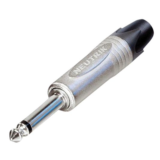 Teleplugg 6,3 mm mono, kabelkontakt