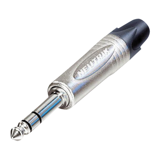 Teleplugg 6,3 mm stereo, kabelkontakt