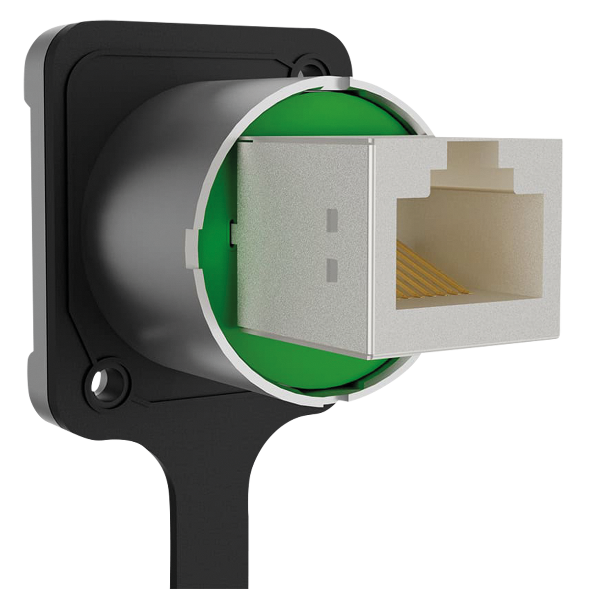 RJ45-chassikontakt för panelmontage